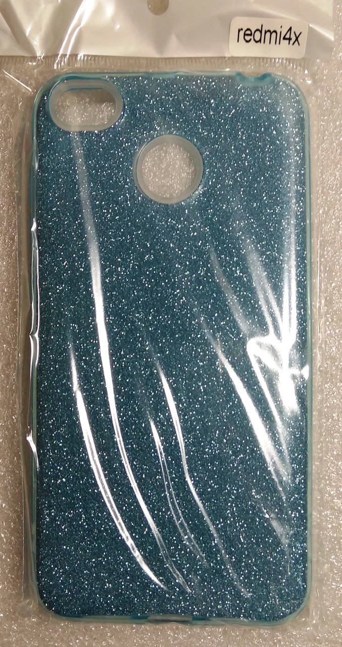 

Силиконовый чехол SHINE Xiaomi Redmi 4Х Blue (бльосткы), Синий