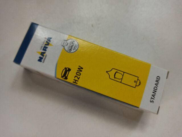 

Лампа NARVA H20W 12V (17835) BA9S