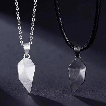 

Магнитные кулоны для влюбленных Silver black