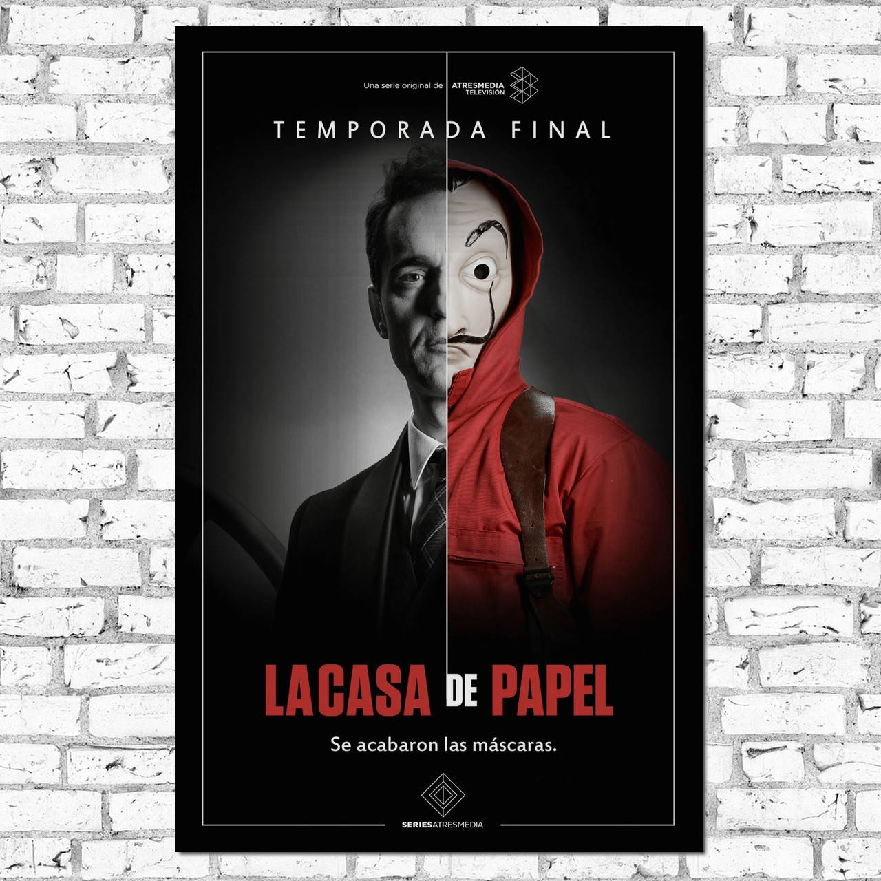

Плакат "Бумажный дом, Money Heist. La casa de papel" (артикул 4730) 60, Матовая, 38