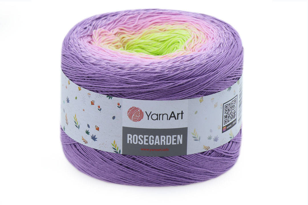

YarnArt Rosegarden, №312, Секционное крашение