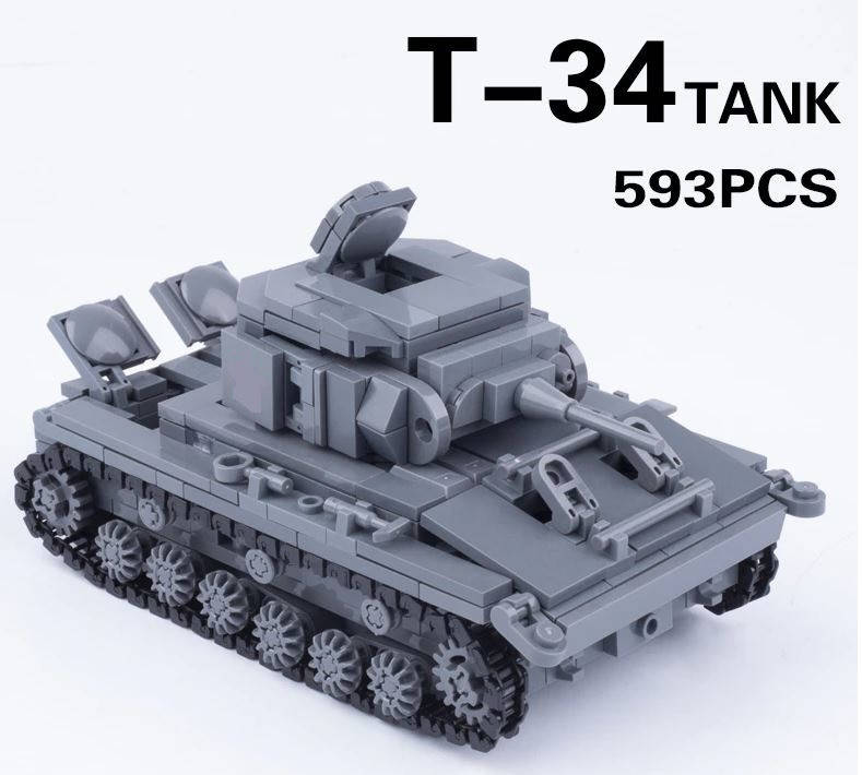 

Конструктор танк Tank T-34" (593 деталей) УЦЕНКА!, Серый