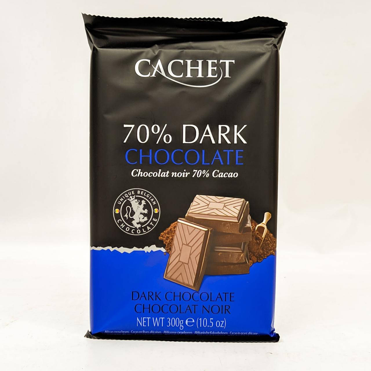 

Шоколад Cachet Extra dark chocolate 70% Cacao 300 gramm