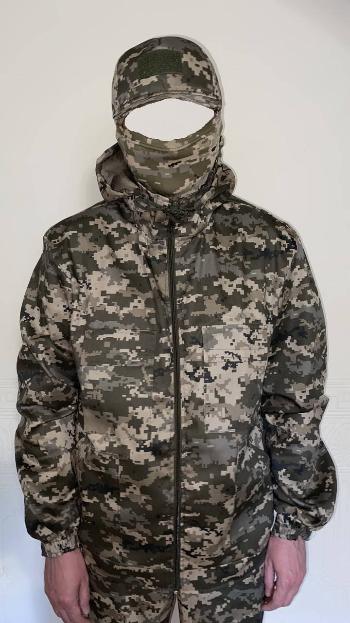 

Военный тактический мужской костюм брюки и куртка пиксель р.54, Хаки