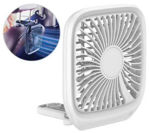 

Вентилятор USB Baseus в салон автомобиля Белый. USB вентилятор настольный/авто