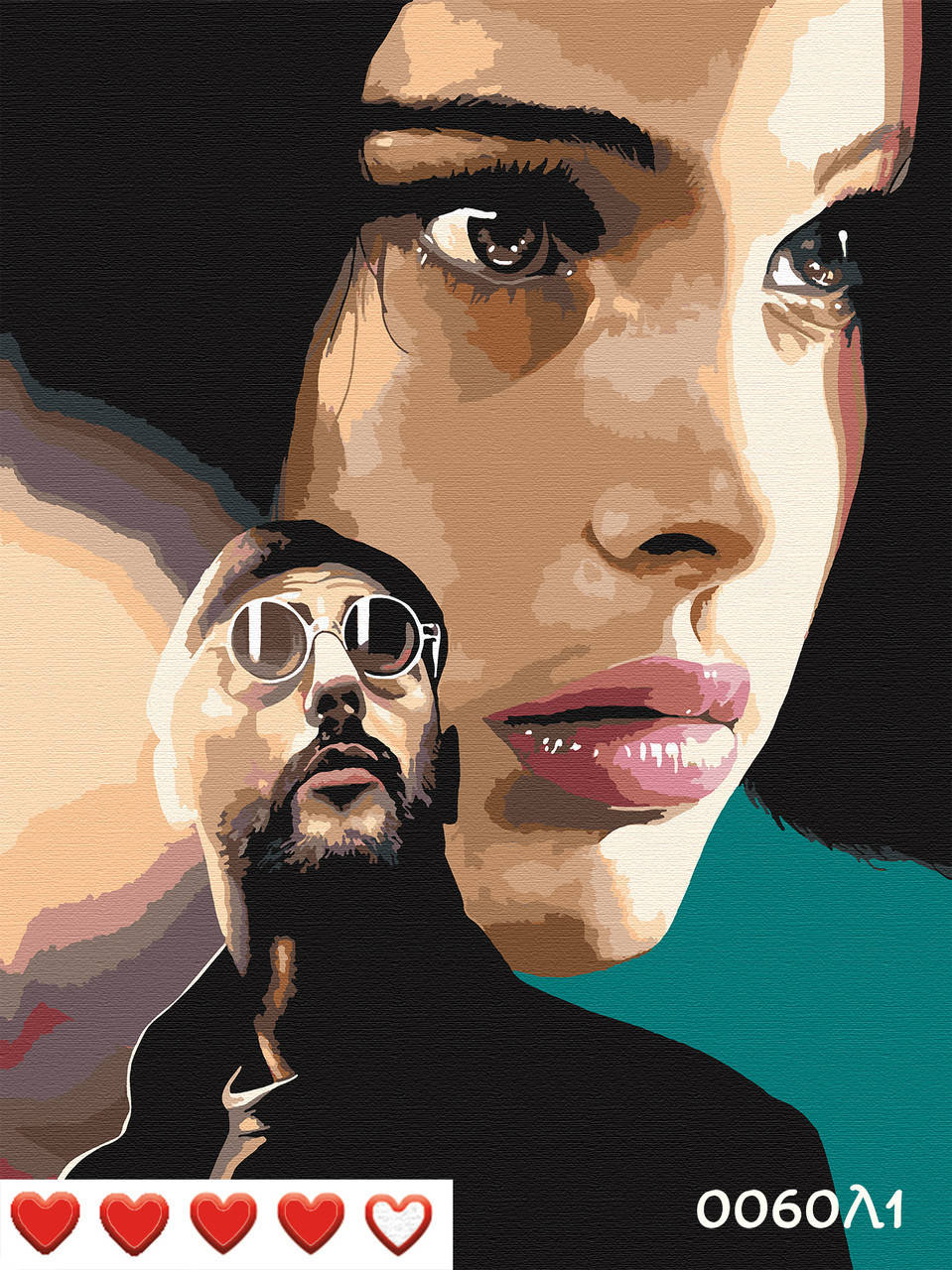 

Картина по номерам "Леон и Матильда" 0060Л1, Барвы 40*50 см, Разноцветный