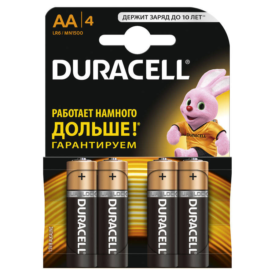 

Батарейка DURACELL AA/LR6 (4шт)