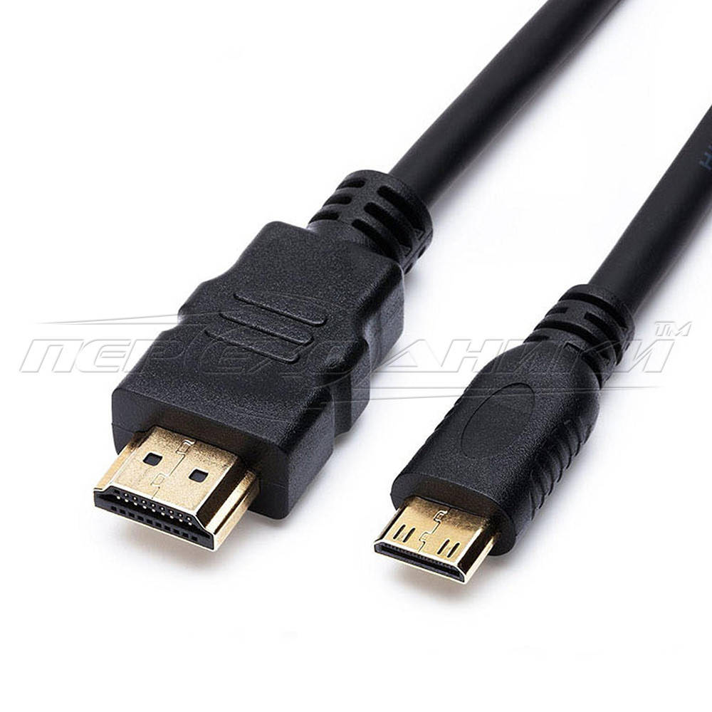 

Кабель mini HDMI - HDMI v1.4 High Speed, 1 м, Черный