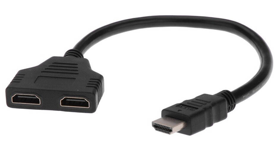 

Разветвитель HDMI Dellta на 2 порта v1.4 (4988) alle Качество +, Черный
