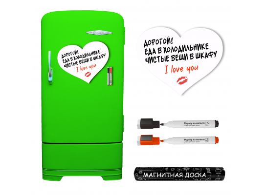 

Магнитная доска на холодильник маркерная Любовь