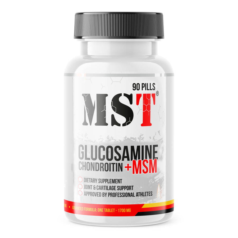 

Для суставов и связок MST Glucosamine Chondroitin MSM, 90 таблеток