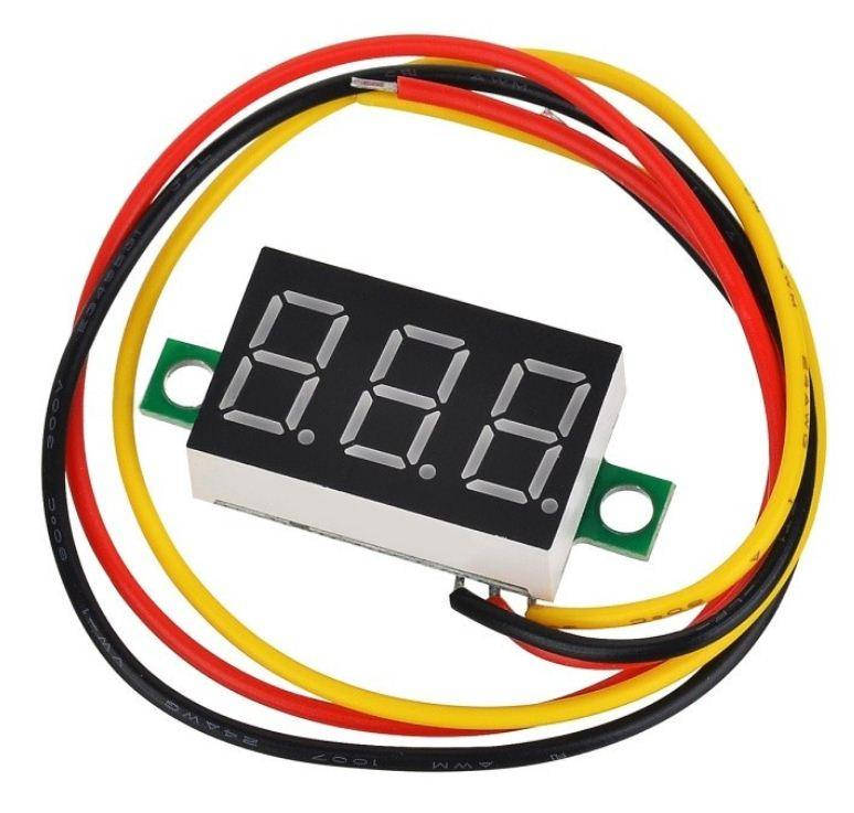 

Цифровой вольтметр DC 0-100V 0.36", красный дисплей