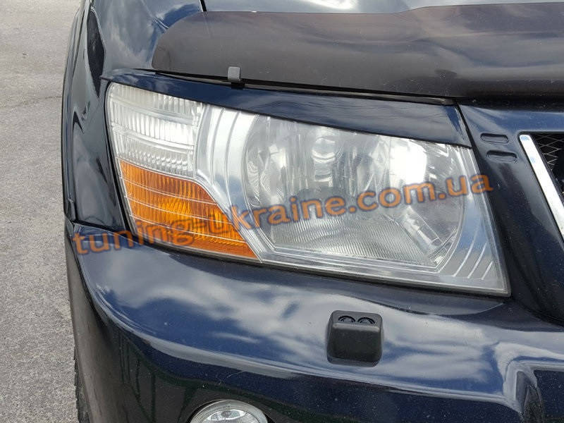 

Реснички на фары для Mitsubishi Pajero Wagon 3 1999-2006, Черный
