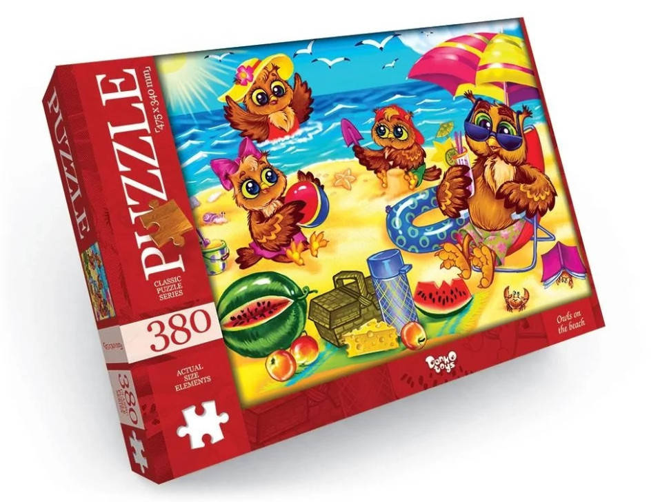 

Пазл "Owls on the beach" Danko Toys C380-05-04, 380 эл. от LamaToys