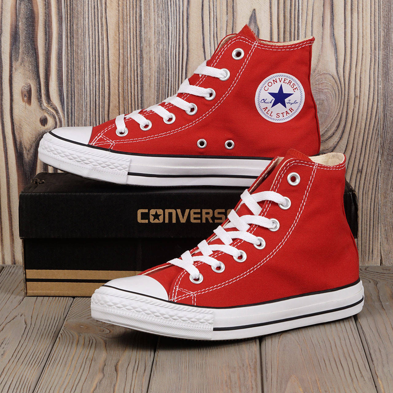 

Кеды Converse All Star(Красные высокие)в наличии ВСЕ размеры, Красный