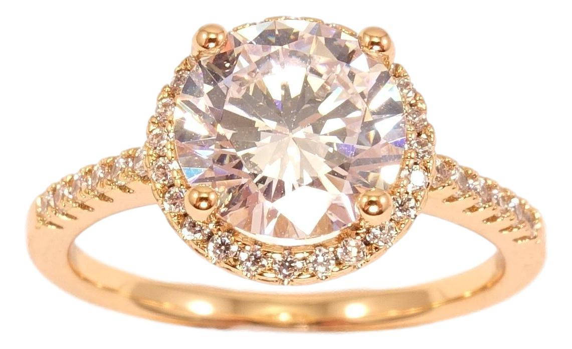 

Кольцо Xuping Позолота 18K "Крупный кристалл" р.18.5