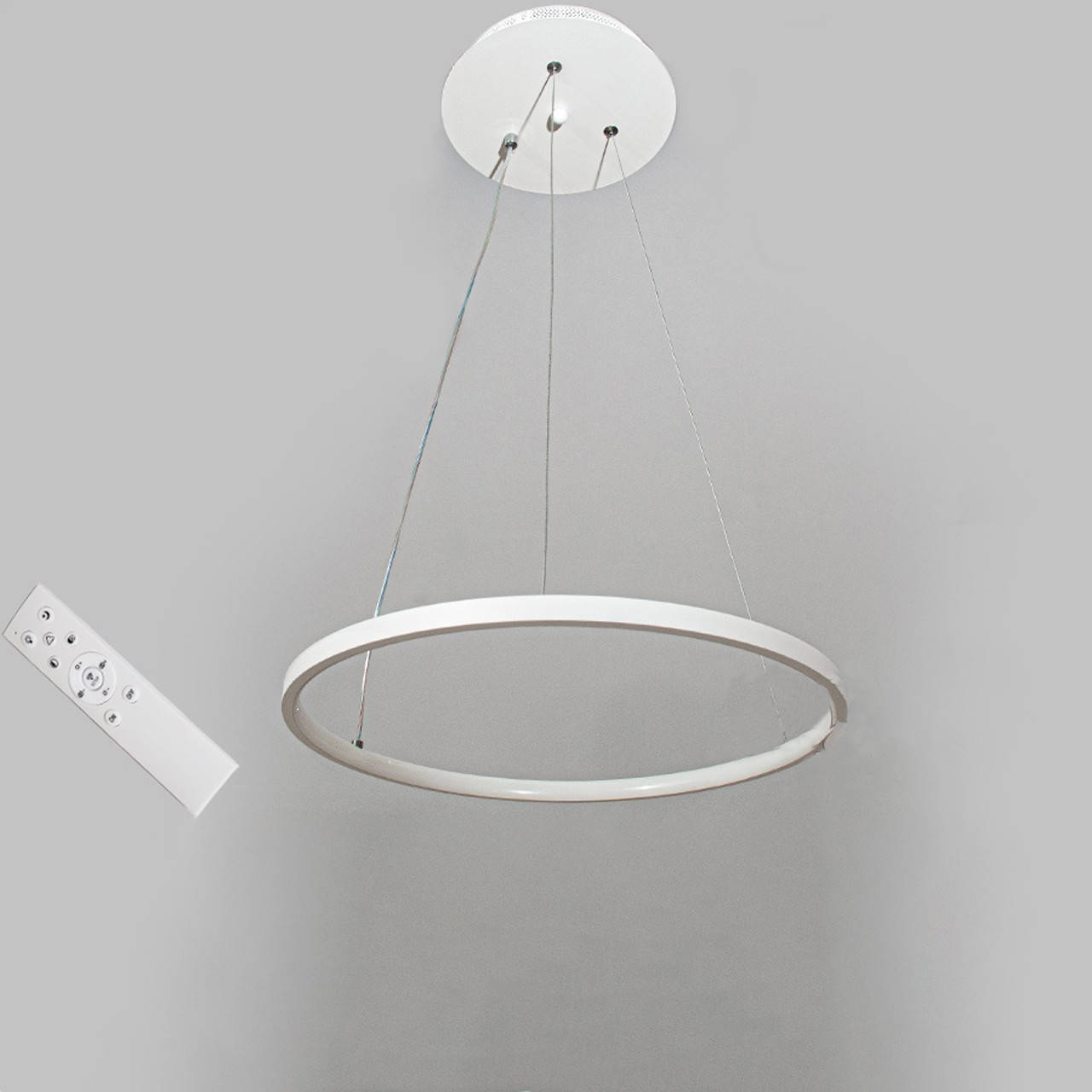 

Подвесная светодиодная люстра кольца 36 Вт с диммером на пульте д/у D-MD0180-400WH dimmer