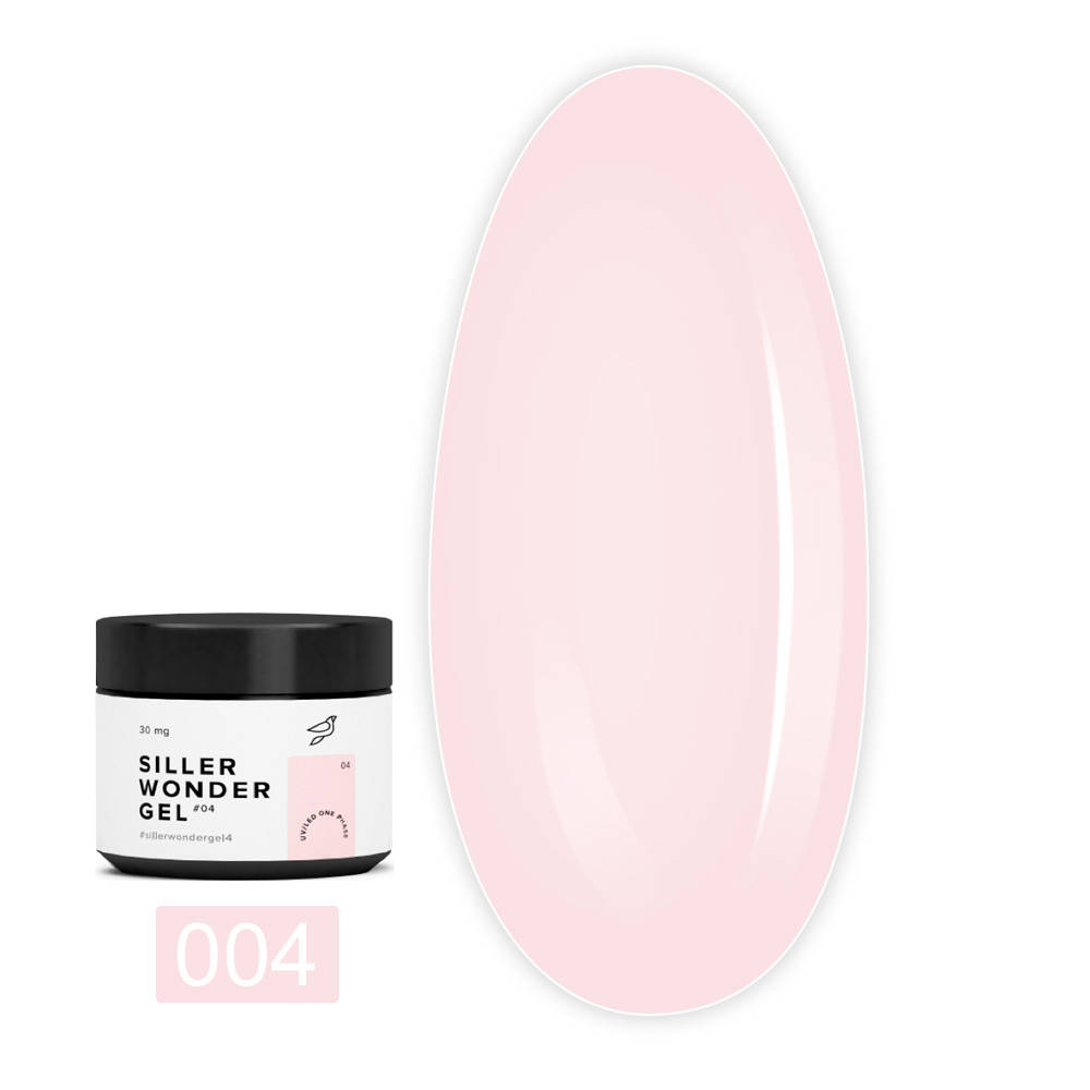 

Siller UV/LED One Phase Wonder Gel № 04 - однофазный моделирующий гель, 30 мл