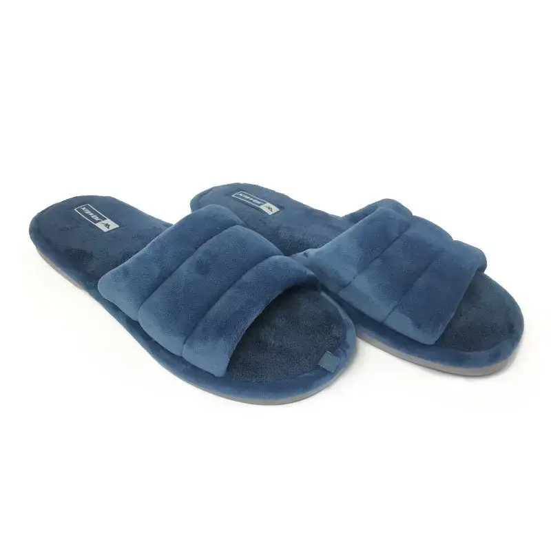 

Домашние тапочки мужские Jomix велюровые синие открытые 44 (28 см)