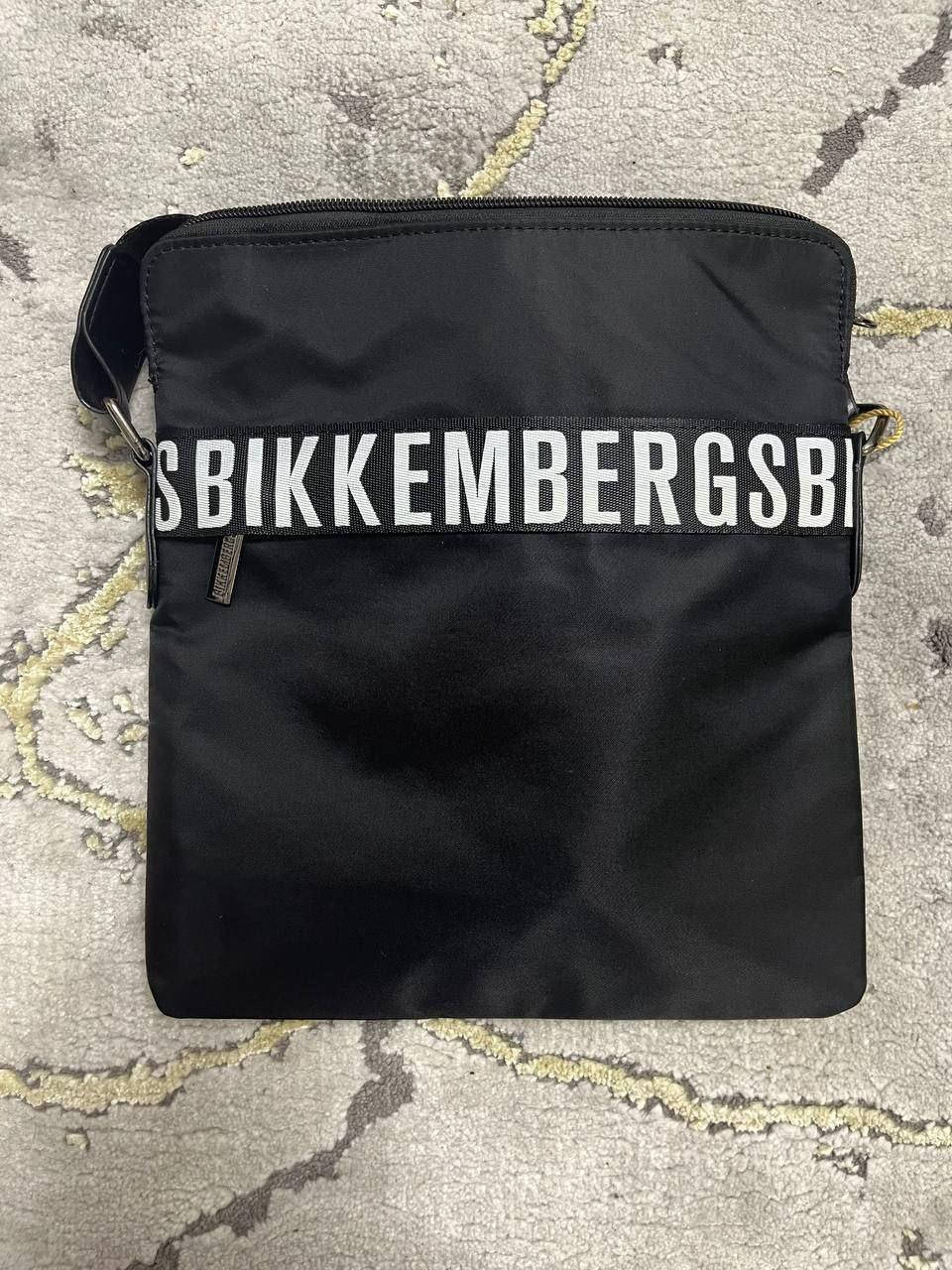 

Мужская сумка планшет черная текстиль Bikkembergs, Черный