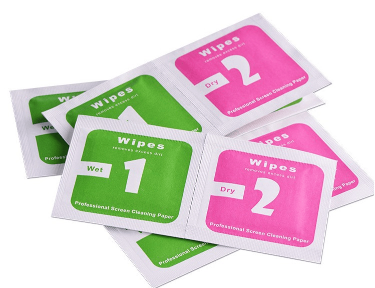 

Салфетка для протирки экрана телефона 4*4 100 штук