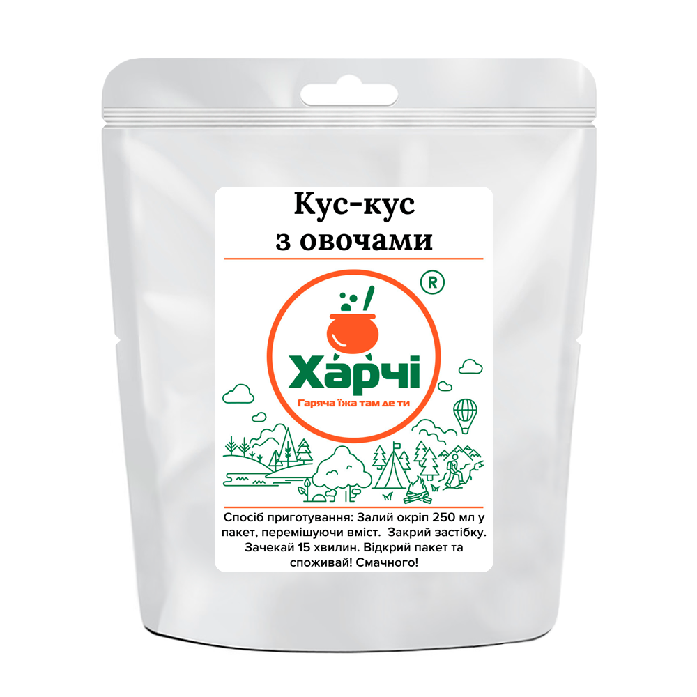 

Сублимированная еда Харчи - "Кус-кус с овощами"