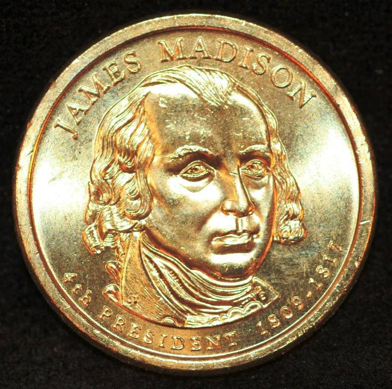 

Монета США 1 доллар 2007 г. Джеймс Медисон - 4