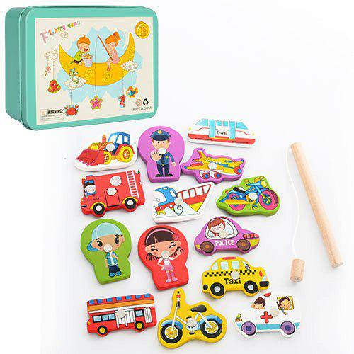 

Деревянная магнитная рыбалка "Транспорт", MD 0957