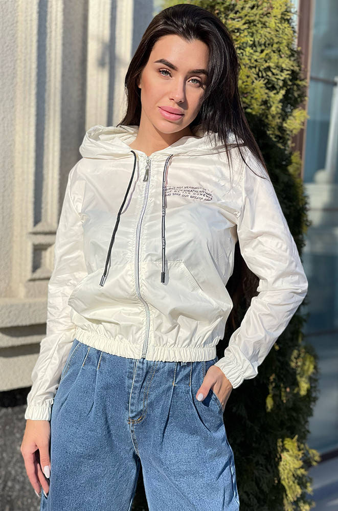 

Ветровка женская молочная ААА 142015M, Молочный