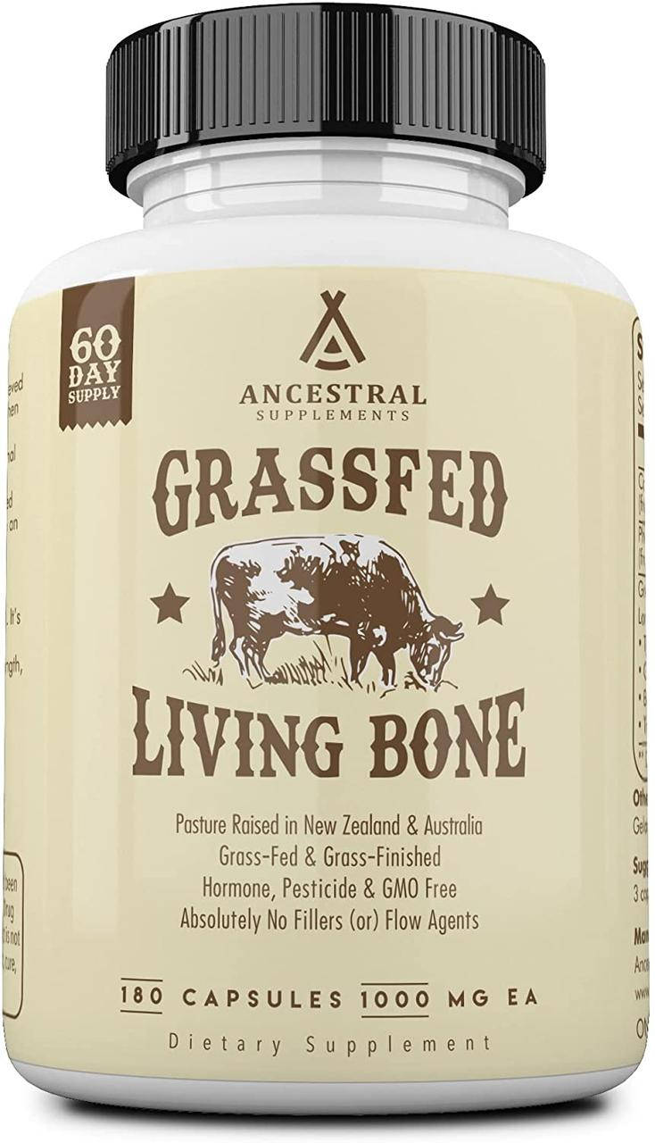 

Ancestral Supplements Living Bone / Цельные кости кальций - фосфор 180 капсул