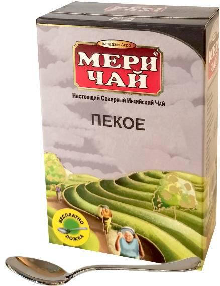 

Индийский черный чай Мери Чай Пекое 250 г + ложка