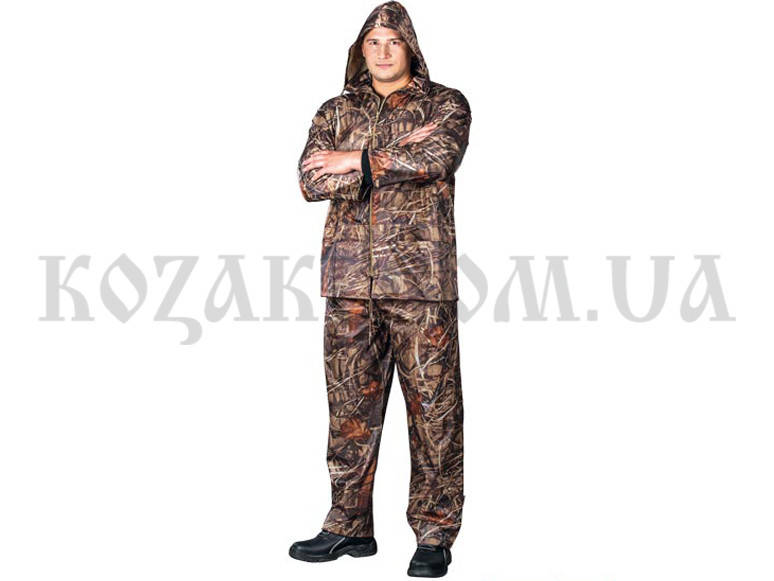 

Костюм-дождевик (куртка и брюки) камыш ПЭ 70%, ПВХ 30% р-рXL\XXL\XXXL