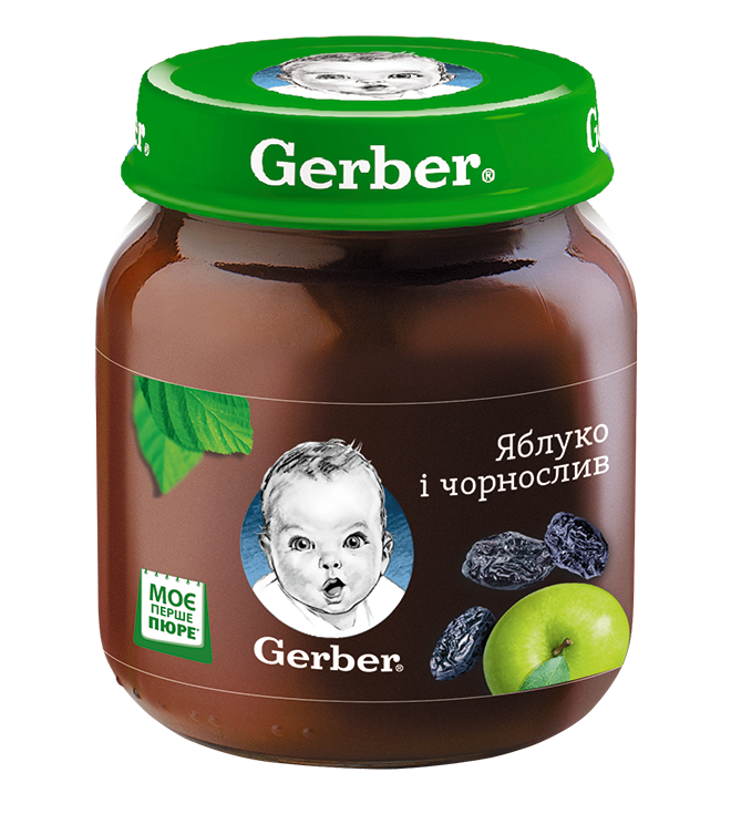 

Пюре GERBER "Яблоко и чернослив", 130г