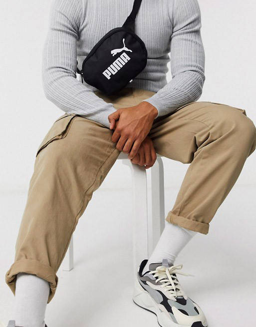 

Puma оригинал Сумка на пояс плечо бананка hip pack унисекс барсетка черная 076908 01, Черный