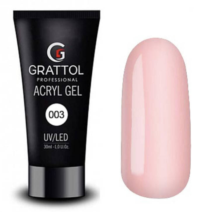 

Акрил-гель для моделирования нежно-розовый Grattol Acryl Gel 03, 30 ml