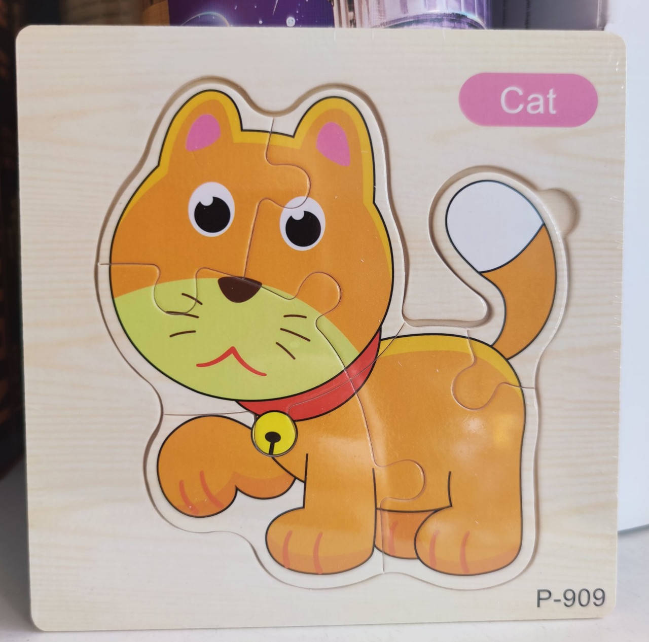 

Деревянный пазл Котик, С49457