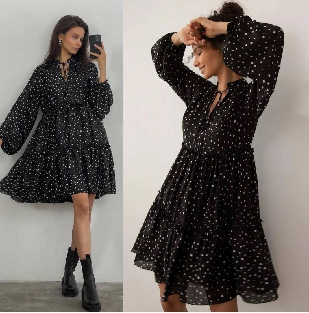 

Легкое женское платье в стиле оверсайз "Lichi"