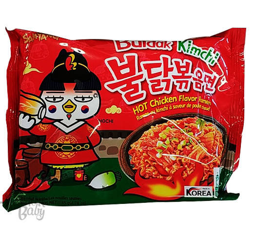

Острая лапша рамен Buldak Kimchi с куриным вкусом, 135 г, ТМ Samyang, Южная Корея