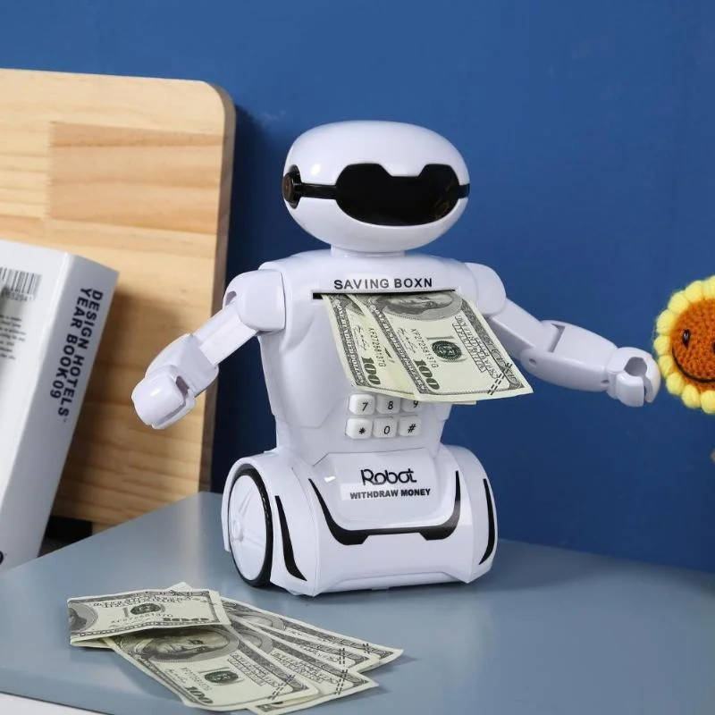 

Электронная копилка робот с кодовым замком Robot PIGGY BANK, в хитах, Белый