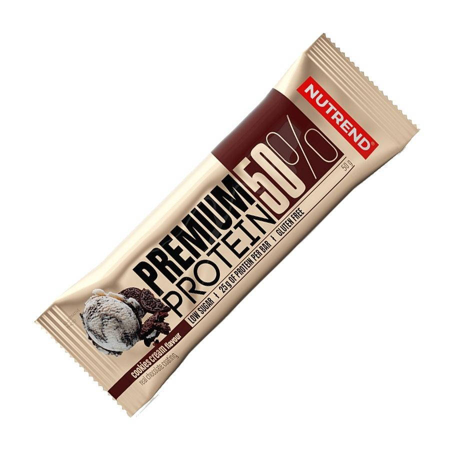 

Батончик Nutrend Premium Protein Bar 50%, 50 грамм Печенье-крем