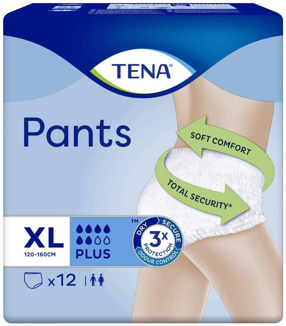 

Впитывающие трусы-подгузники для взрослых Tena Pants Plus XL 12 шт.