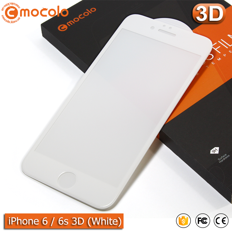 

Защитное стекло Mocolo iPhone 6/6s (White) 3D, Белый