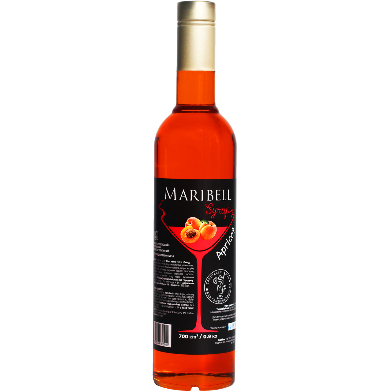 

Сироп коктейльный «Абрикос» MARIBELL 700 мл