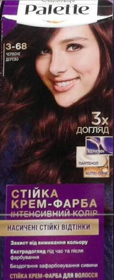 

Краска для волос Palette 3-68 Красное дерево