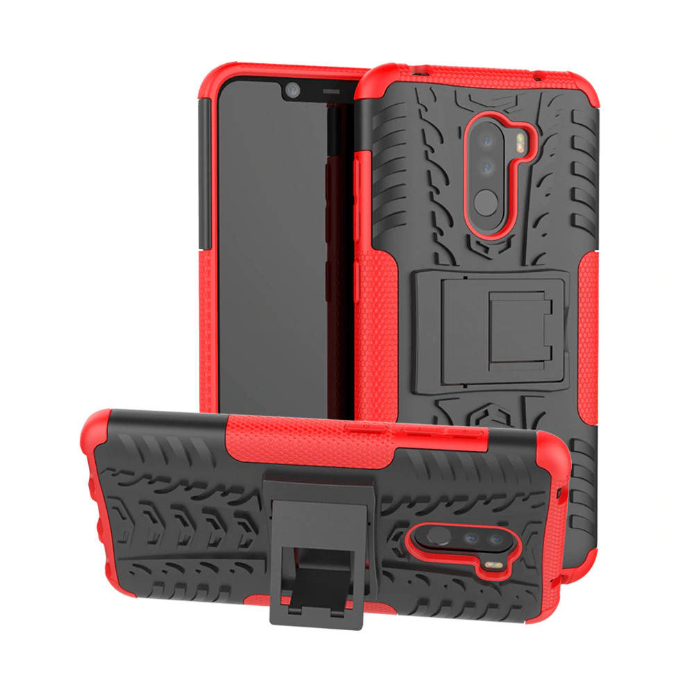 

PC + TPU чехол Armor для Xiaomi Pocophone F1 (8 цветов) красный