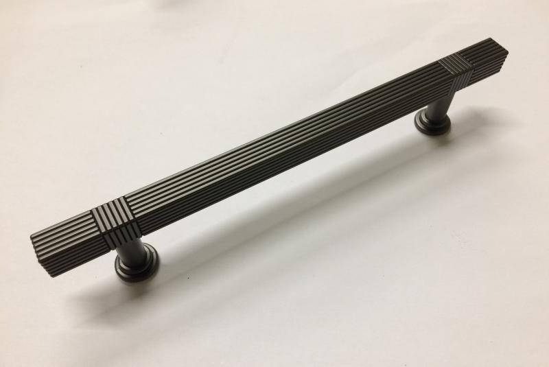 

Ручка-кнопка современная классика RT-9688-128 Graphite темный графит 128 мм