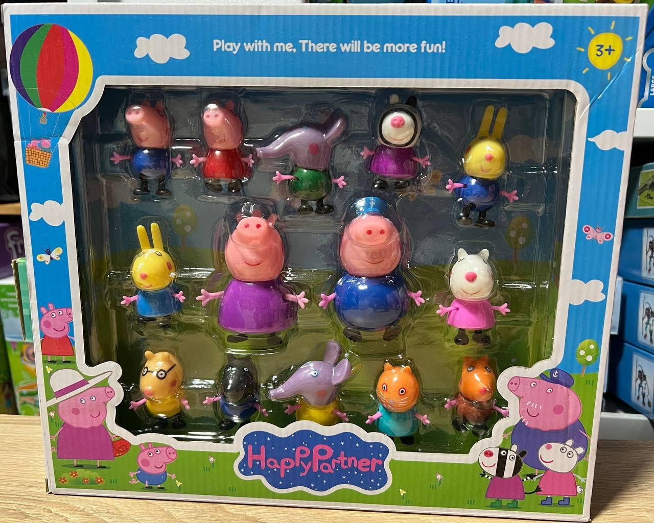 

Игровой набор семья и друзья Свинки Пеппы, 14 фигурок