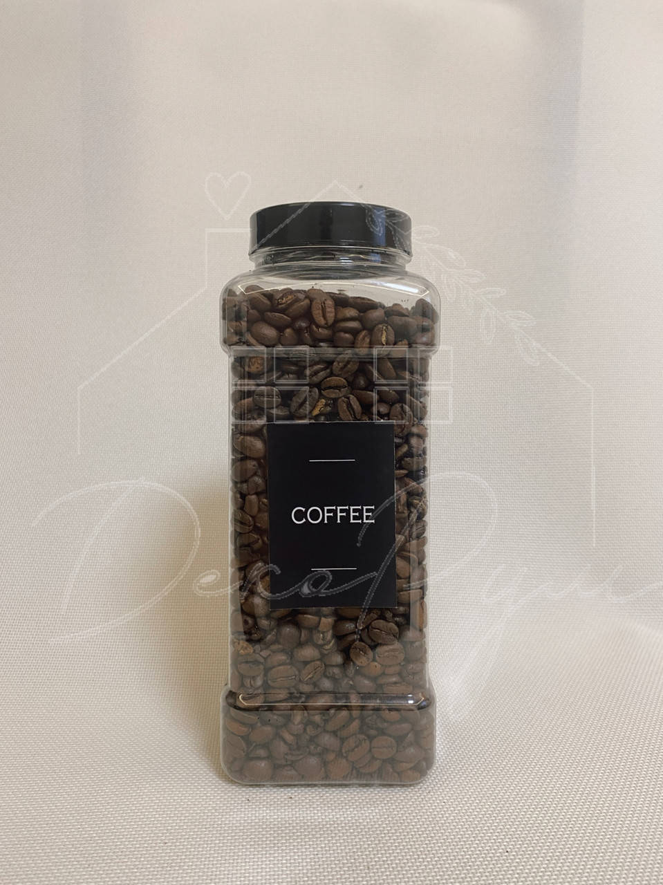 

Емкость пластиковая 1000 мл " Сoffee" черный цвет