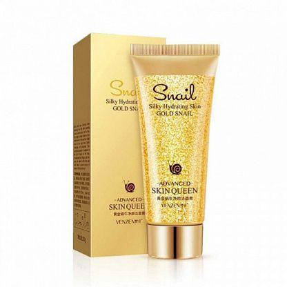 

Антивозрастная пенка для ежедневного очищения кожи Venzen Gold Snail, 100мл