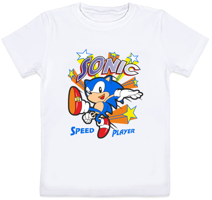 

Детская футболка Sonic "Speed player" (белая) 7-8